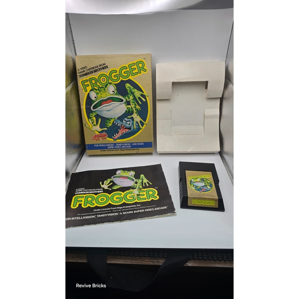 Frogger (Intellivision, 1983) CIB‎ Complete Tested and Working Great Condition